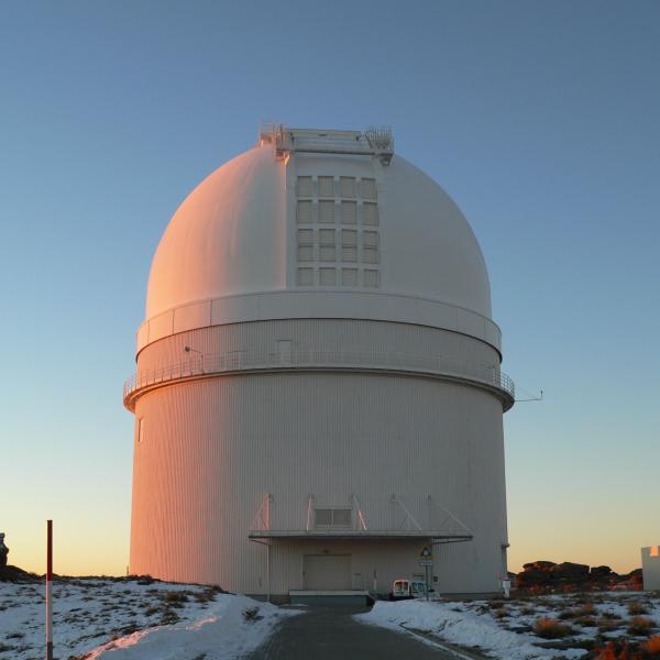 3.5m dome at sunset