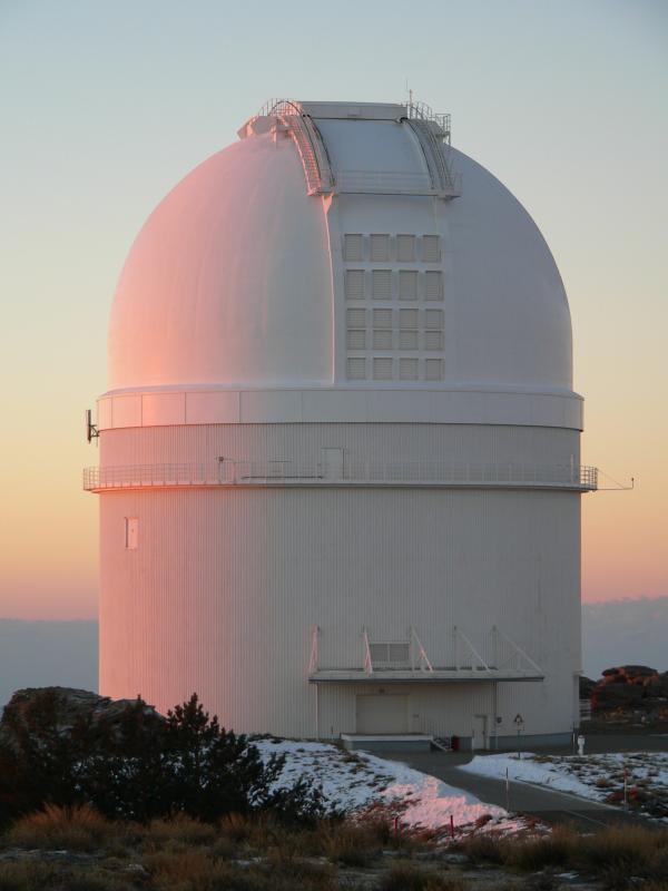 3.5m dome at sunrise